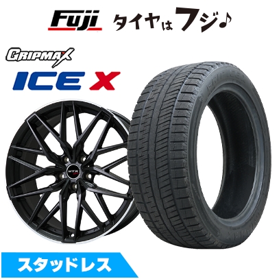 【新品】輸入車用 MINI（F54） スタッドレスタイヤ ホイール4本セット 225/40R18 GRIP MAX アイスX BSW (限定) EURO BAHN ニュルブルグMTX 18インチ