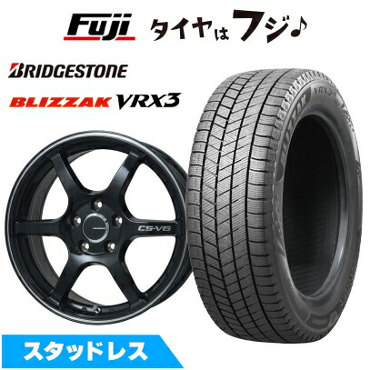 【新品国産車用 5穴114.3車】 スタッドレスタイヤ ホイール4本セット 215/50R17 ブリヂストン ブリザック VRX3 レアマイスター CS-V6 17インチ