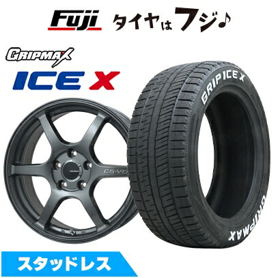 【新品】60系プリウス スタッドレスタイヤ ホイール４本セット 195/60R17 グリップマックス アイスX RWL(限定) レアマイスター CS-V6 17インチ