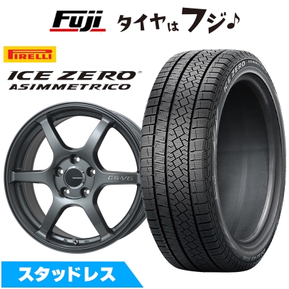 ICE ASIMMETRICO - 【新品国産車用 5穴114.3車】 スタッドレスタイヤ 車輪4本仕掛ける 225/60R17 ピレリ 冬季 アイスゼロアシンメトリコ レアマイスター CS-V6 7J 17in 自動車-冬タイヤ、ホイールセット