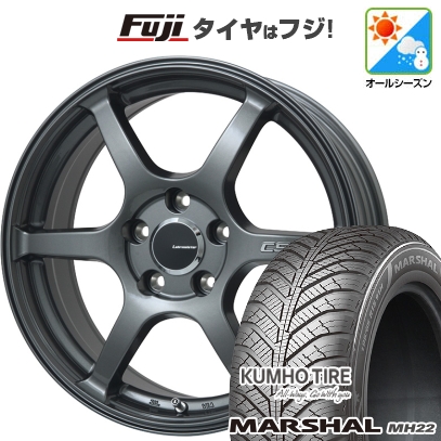 【新品国産車用5穴114.3】 | オールシーズンタイヤ ホイール4本セット | 225/60R17 | マーシャル MH22(限定) | レアマイスター CS-V6 | 7J 17インチ
