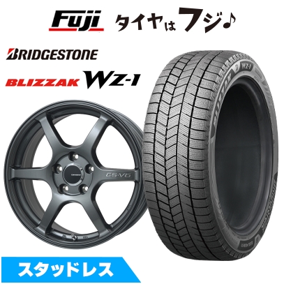 ブリザック - 【新品国産車用 5穴114.3車】 スタッドレスタイヤ 銀輪4本仕かける 215/45R17 ブリヂストン WZ-1 レアマイスター CS-V6 7J 17in