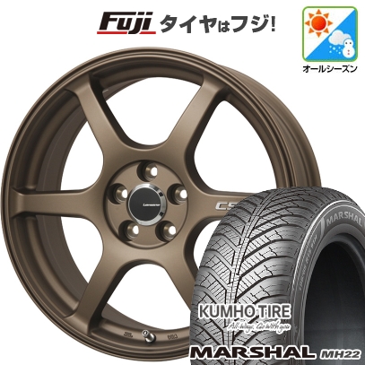 【新品国産車用5穴114.3】 | オールシーズンタイヤ ホイール4本セット | 225/60R17 | マーシャル MH22(限定) | レアマイスター CS-V6 | 7J 17インチ