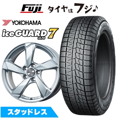 【新品】輸入車用 ボルボ（XC60） スタッドレスタイヤ ホイール4本セット 235/60R18 ヨコハマ アイスガード7 セブンIG70 ユーロアクシス クロスエッジ 18インチ