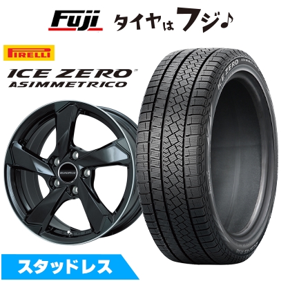 【新品】輸入車用 ジャガー Eペイス スタッドレスタイヤ ホイール4本セット 235/60R18アイスゼロアシンメトリコ ユーロアクシス クロスエッジ 8J 18インチ