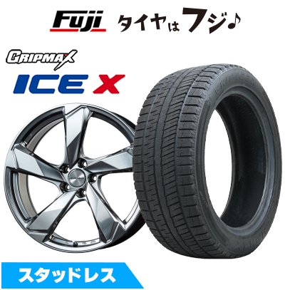新品 ボルボ（V60 クロスカントリー 2015-19） スタッドレスタイヤ ホイール4本セット 235/50R18 グリップマックス アイスX BSW(限定) クロスエッジ 18インチ
