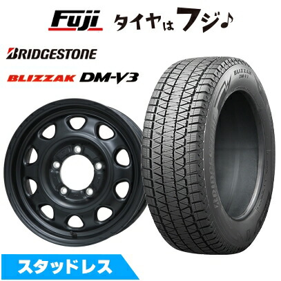 【新品】ジムニー スタッドレスタイヤ ホイール4本セット 175/80R16 ブリヂストン ブリザック DM-V3 DMV3 レアマイスター LMG OFF-STYLE 16インチ