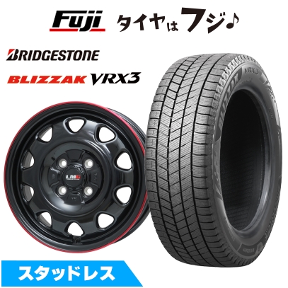 【新品 軽自動車】 ハスラー スタッドレスタイヤ ホイール4本セット 165/65R14 ブリヂストン ブリザック VRX3 LMG OFF-STYLE 14インチ ※コンパクトカー不可