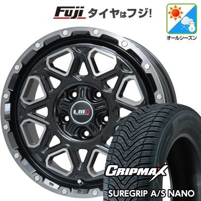 【新品国産車用 5穴114.3車】 オールシーズンタイヤ ホイール4本セット 225/60R17 SURE GRIP AS ナノ(限定) レアマイスター LMG モンタグナ 17インチ