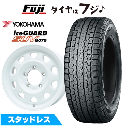 【新品】ジムニー スタッドレスタイヤ ホイール4本セット 185/85R16 ヨコハマ アイスガード SUV G075 レアマイスター LMG OFF-STYLE 16インチ