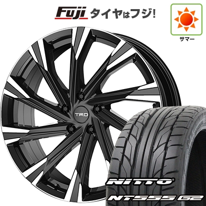 【パンク保証付き】【新品国産車用5穴114.3】 | 夏タイヤ ホイール4本セット | 225/35R20 | ニットー NT555 G2 | TRD TF X-LIMITED | 20インチ