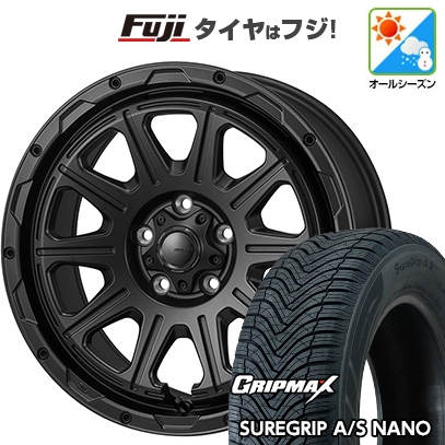 【新品国産車用5穴114.3】 | オールシーズンタイヤ ホイール4本セット | 225/65R17 | シュアグリップ AS ナノ | モンツァ HI-BLOCK レグルス | 7.5J 17インチ