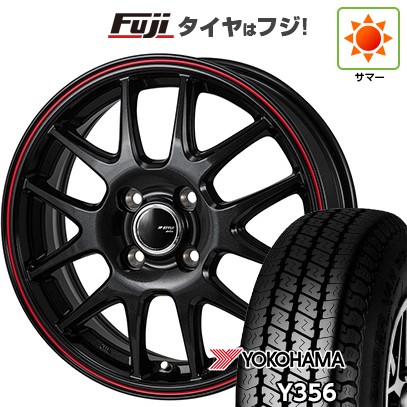 【新品 軽自動車】軽トラ 軽バン 夏タイヤ ホイール4本セット 145/80R12 80/78N ヨコハマ Y356 モンツァ JPスタイル ジェファ 12インチ