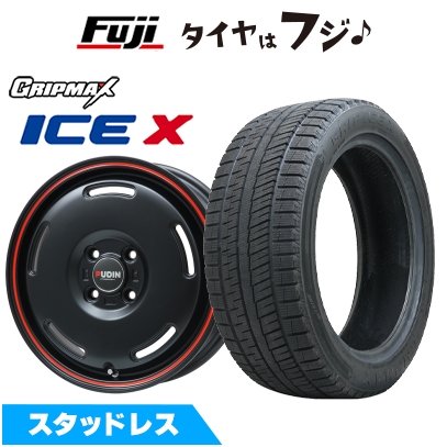 新品 軽自動車 ハスラー デリカミニ(4WD) スタッドレスタイヤ ホイール4本セット 165/60R15 グリップマックス アイスX BSW(限定) プディン 15インチ