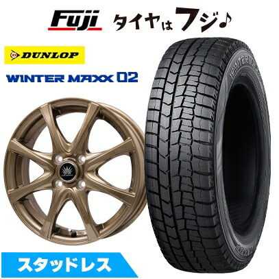 【新品】クロスビー/イグニス スタッドレスタイヤ ホイール4本セット 175/60R16 ダンロップ ウインターマックス 02 WM02 プレミックス アマルフィV Jr 16インチ