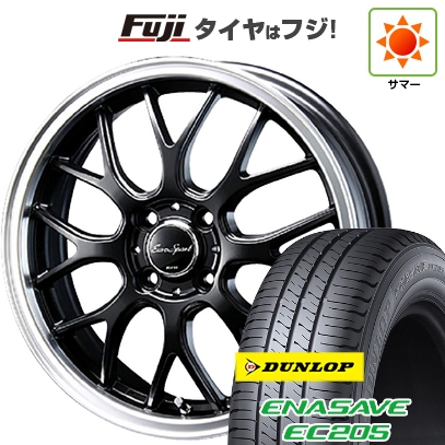 新品 N-BOX タント スペーシア 夏タイヤ ホイール4本セット 155/65R14 ダンロップ エナセーブ EC205 ブレスト ユーロスポーツ タイプ805 セミ 4.5J 14インチ