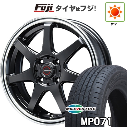 新品国産車用4穴100 | 夏タイヤ ホイール4本セット | 185/60R15 | ミレバー ミレコンフォート MP071(限定) | ブレスト ユーロマジック タイプS-07 | 15インチ