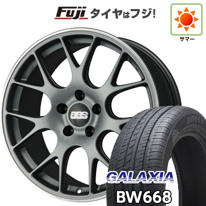 【新品国産車用5穴114.3】 | 夏タイヤ ホイール4本セット | 225/55R19 | ギャラクシア BW668(限定) | BBS GERMANY CH-R サテンチタニウム | 8J 19インチ