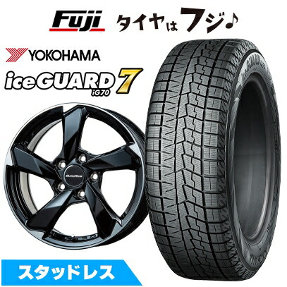 【新品】輸入車 VW（ゴルフ） スタッドレスタイヤ ホイール4本セット 205/55R16 ヨコハマ アイスガード7 セブンIG70 ユーロアクシス クロスエッジ 16インチ