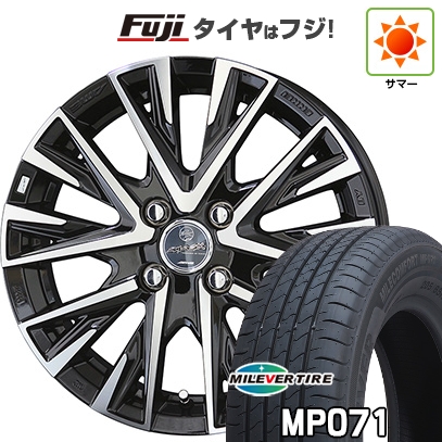 【新品国産車用4穴100】 | 夏タイヤ ホイール4本セット | 185/60R15 | ミレバー ミレコンフォート MP071(限定) | 共豊 スマック レジーナ | 15インチ