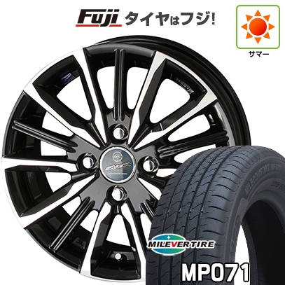 【新品国産車用4穴100】 | 夏タイヤ ホイール4本セット | 185/60R15 | ミレバー ミレコンフォート MP071(限定) | 共豊 スマック ヴァルキリー | 15インチ