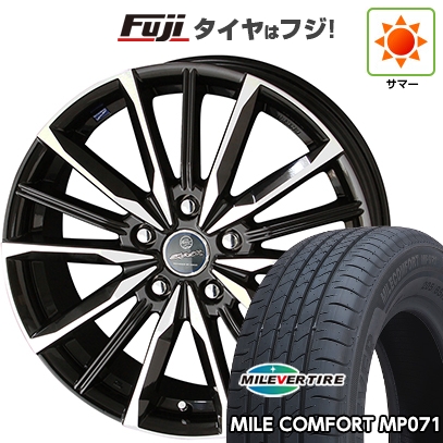 【新品】シエンタ 2015-22 | 夏タイヤ ホイール4本セット | 185/60R15 | ミレバー ミレコンフォート MP071(限定) | 共豊 スマック ヴァルキリー | 6J 15インチ