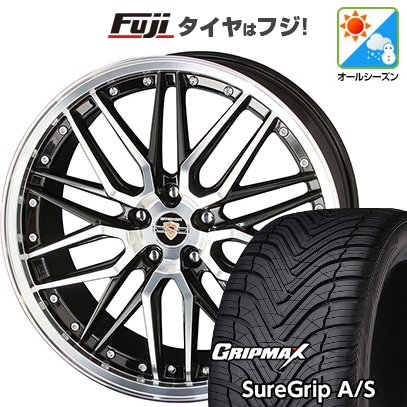 【新品国産車用5穴114.3】 | オールシーズンタイヤ ホイール4本セット | 225/40R19 | シュアグリップ A/S | 共豊 シュタイナー LMX | 19インチ