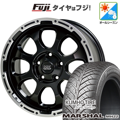【新品国産車用5穴114.3】 | オールシーズンタイヤ ホイール4本セット | 215/65R16 | クムホ マーシャル MH22(限定) | マッドクロス グレイス | 7J 16インチ