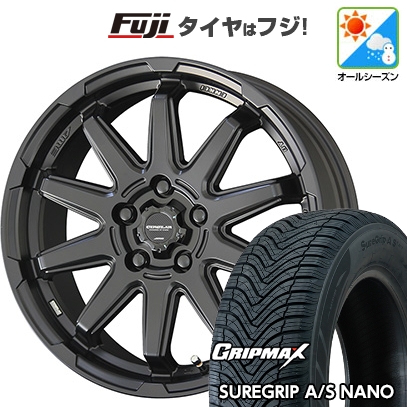 グリップマックス - 【新品国産車用5穴100】 | オール時期タイア 車輪4本仕掛ける | 225/60R17 | シュアグリップ AS ナノ | 共豊 サーキュラー C10S | 7J 17in タイヤ、ホイール-オールシーズンタイヤ、ホイールセット
