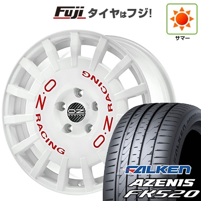 【新品国産車用 5穴100車】 夏タイヤ ホイール4本セット 225/40R18 ファルケン アゼニス FK520L OZ ラリーレーシング 18インチ