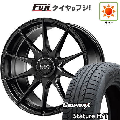 【新品国産車用 5穴114.3車】 夏タイア 車輪4本仕掛ける 225/60R18 グリップマックス スタチャー H/T BSW（押さえる） OZ 算式HLT 18in 自動車-タイヤ、ホイール-車、バイク、自転車