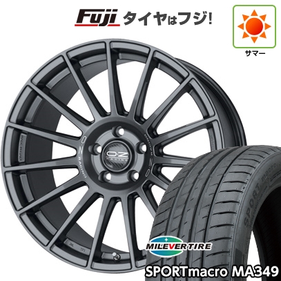 【新品国産車用 5穴114.3車】 夏タイヤ ホイール4本セット 225/35R20 ミレバー スポーツマクロ MA349（限定） OZ スーパーツーリズモ ダカール 20インチ