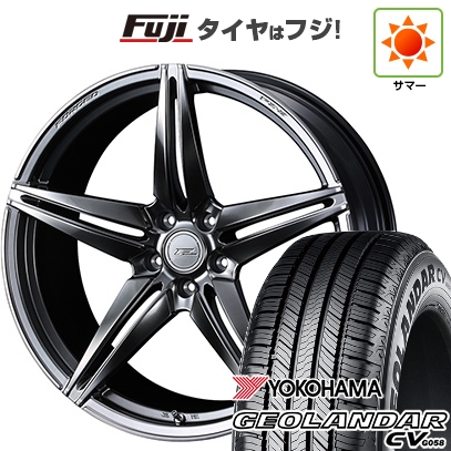 GEOLANDAR - 【新品国産車用5穴114.3】 | 夏タイア 車輪4本仕掛ける | 235/60R18 | ヨコハマ ジオランダー CV G058 | WEDS ウェッズ F-ZERO FZ-3 | 8J 18in 車、バイク、自転車-夏タイヤ、ホイールセット-自動車