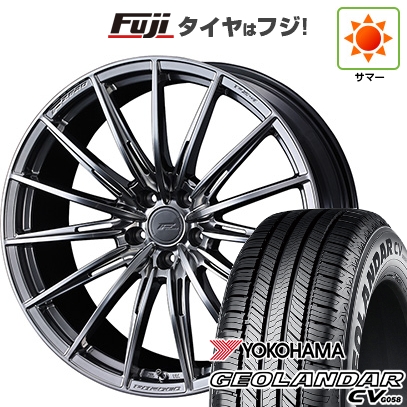 GEOLANDAR - 【新品国産車用5穴114.3】 | 夏タイア 車輪4本仕掛ける | 235/60R18 | ヨコハマ ジオランダー CV G058 | WEDS ウェッズ F-ZERO FZ-4 | 8J 18in 車、バイク、自転車-夏タイヤ、ホイールセット-自動車