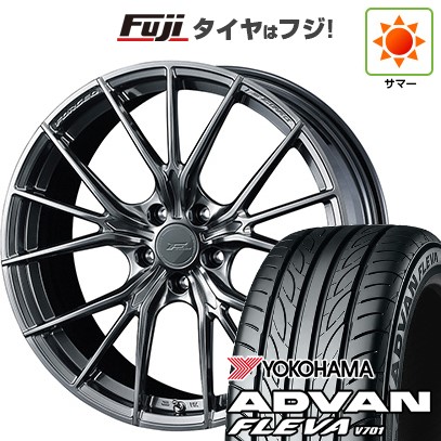 【新品国産車用 5穴114.3車】 夏タイヤ ホイール4本セット 225/35R20 ヨコハマ アドバン フレバV701 WEDS ウェッズ F-ZERO FZ-1 20インチ