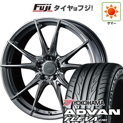 【新品国産車用 5穴114.3車】 夏タイヤ ホイール4本セット 225/35R20 ヨコハマ アドバン フレバV701 WEDS ウェッズ F-ZERO FZ-2 20インチ