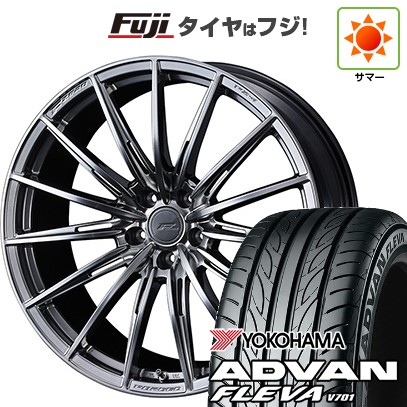 【新品国産車用 5穴114.3車】 夏タイヤ ホイール4本セット 225/35R20 ヨコハマ アドバン フレバV701 WEDS ウェッズ F-ZERO FZ-4 20インチ