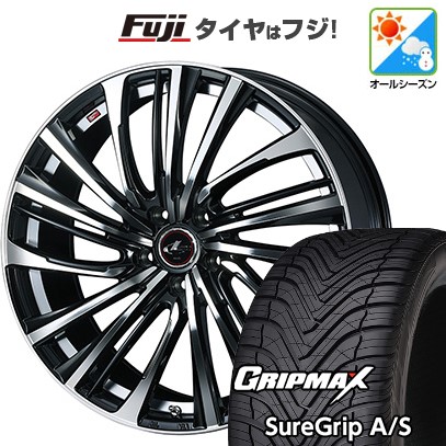 【新品国産車用 5穴114.3車】 オールシーズンタイヤ ホイール４本セット 235/60R18 グリップマックス SUREGRIP A/S ウェッズ レオニス FS 18インチ