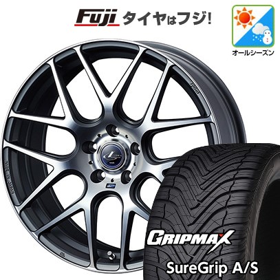新品国産車用 5穴114.3車 オールシーズンタイヤ ホイール4本セット 225/55R18 GRIP MAX シュアグリップ オールシーズン(限定) WEDS レオニス NAVIA 06 18インチ