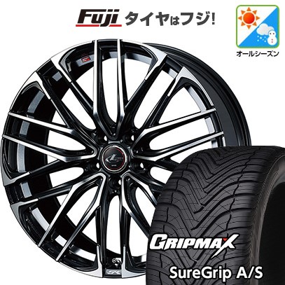 【新品国産車用5穴114.3】 | オールシーズンタイヤ ホイール4本セット | 235/55R19 | シュアグリップ AS(限定2024年製) | レオニス SK | 19インチ