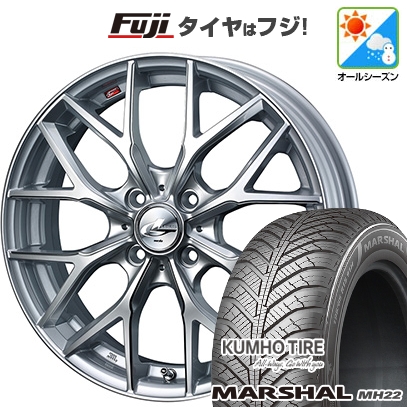 【新品国産車用5穴114.3】 | オールシーズンタイヤ ホイール4本セット | 205/50R17 | マーシャル MH22(限定) | WEDS ウェッズ レオニス MX | 6.5J 17インチ