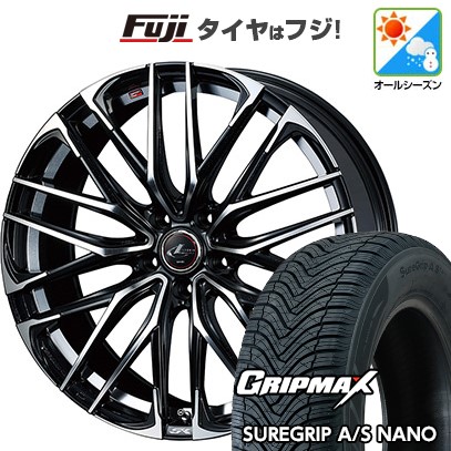【新品】ライズ/ロッキー（ハイブリッド） オールシーズンタイヤ ホイール４本セット 195/60R17 シュアグリップ A/S ナノ ウェッズ レオニス SK 17インチ