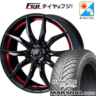 【新品】フリード 5穴/114 | オールシーズンタイヤ ホイール4本セット | 205/45R17 | マーシャル MH22(限定) | ノヴァリス ローグ VF 17インチ