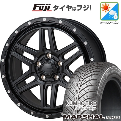 【新品国産車用5穴114.3】 | オールシーズンタイヤ ホイール4本セット | 225/60R17 | マーシャル MH22(限定) | モンツァ HI-BLOCK エルデ | 7.5J 17インチ
