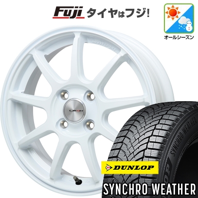 新品 N-BOX タント スペーシア オールシーズンタイヤ ホイール4本セット 155/65R14 ダンロップ シンクロウェザー レアマイスター LMスポーツ LM-QR 14インチ