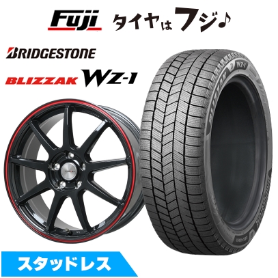 新品ヤリスクロス等 スタッドレスタイヤ ホイール4本セット 215/50R18 ブリザック WZ-1 LMスポーツ LM-QR /レッドライン 7.5J 18インチ