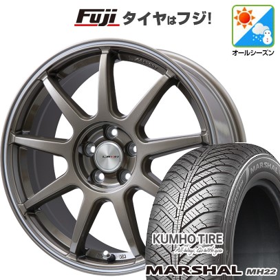 KUMHO - 【新品国産車用 5穴114.3車】 オール時期タイア 車輪4本仕掛ける 225/45R18 クムホ マーシャル MH22(押さえる) レアマイスター LM運動競技 LM-QR 18in オールシーズンタイヤ、ホイールセット-車、バイク、自転車-タイヤ、ホイール