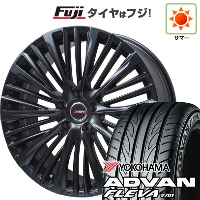 【新品国産車用 5穴114.3車】 夏タイヤ ホイール4本セット 225/35R20 ヨコハマ アドバン フレバV701 プレミックス MER MER-X   20インチ