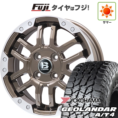 【新品】N-BOX タント スペーシア 夏タイヤ ホイール4本セット 155/65R14 ヨコハマ ジオランダー A/T4 G018 RBL ビッグウエイ B-LUGNAS FRD 4.5J 14インチ