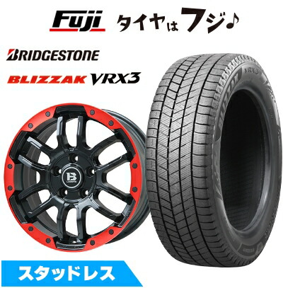 【新品】輸入車用 コンパス 2017- スタッドレスタイヤ ホイール4本セット 225/60R17 ブリヂストン ブリザック VRX3 ビッグウエイ B-LUGNAS FRD 17インチ
